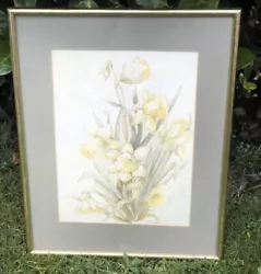 Buy Daffodil Flower Floral Antique Signed Watercolour Painting • 12.99£