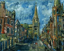 Buy Muswell Hill Broadway , London - Original Oil Painting A4 • 55£