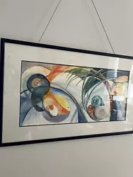 Buy Original Contemporary Watercolour Painting Abstract 1990s, Signed Somi ‘91 • 76£