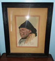 Buy IRVING WEINSTEIN Signed Watercolor Painting Art MAN BUST Nazare Portugal • 279.58£
