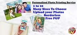 Buy Personalised Photo Printing Service Many Sizes Upload Your Photo File Glossy • 3.49£