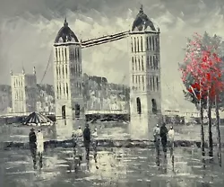 Buy London- Tower Bridge- Oil Painting On Canvas /Painting Only/Stretched Painting • 95£