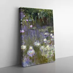 Buy Water Lilies Lily Pond Vol.25 By Claude Monet Canvas Wall Art Print Framed Decor • 24.95£