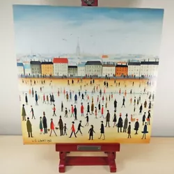 Buy Print On Art Board After Lowry - Northern Street Scene - 30 X 30 Cms • 8.99£