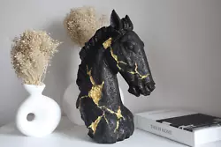 Buy Large Horse Head Bust Statue, 15 Inches 38 Cm, Horse Sculpture, Horse Figurine • 122.44£