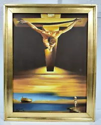 Buy Amazing Salvador Dali Oil On Canvas Dated 1943 With Frame In Golden Leaf Nice • 465.19£