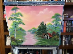 Buy Original Oil Painting 16x20  “Creekside Shanty” Art/Landscape (Bob Ross Style) • 40.84£