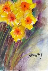 Buy Watercolor 2.5  X 3.5  ACEO Original Painting By Mary King - Daffodil • 8.13£