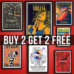 Buy Music Posters Rock Band Gig Concert Poster Wall Art PREMIUM QUALITY PRINTS • 6.99£