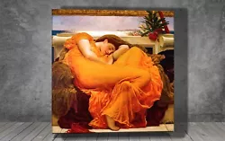 Buy Frederic Leighton Flaming June  CANVAS PAINTING ART PRINT WALL SQ  1689 • 6.36£