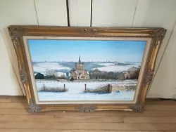 Buy Isle Of Wight Artist Robert Scott Local Island Church Dated 86 Oil Painting  • 229.99£