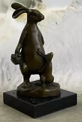 Buy Signed Milo Bronze Sculpture Statue Art Rabbit Deco Home Garden Decor Figurine • 52.60£