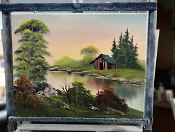 Buy Original Oil Painting 14x18 “Creekside Retreat” Art/Landscape (Bob Ross Style) • 28.59£