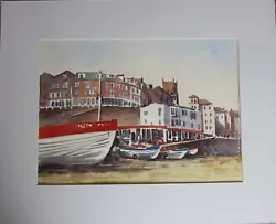 Buy Cromer Crab Boats. Original Watercolour Painting. • 25£