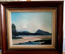 Buy Vintage Oil Painting On Canvas Scottish Landscape Signed M.Simpson Framed • 42£