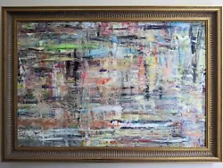 Buy Huge Oil Painting On Canvas Beautiful Framed Abstract By Graeme Orford-Dexter • 595£
