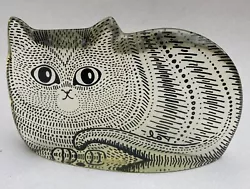 Buy Abraham Palatnik Lucite Kitty Cat Laying Down Op-Art Figurine Sculpture Kitten • 121.72£