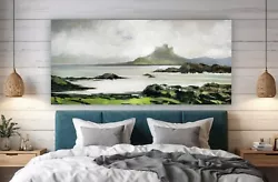 Buy 100x50cm Oil Painting - Stormy Light, Bamburgh Castle - By Jennifer TAYLOR • 350£