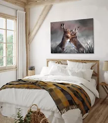 Buy Hare Rabbit Painting Large A2 Canvas March FREE DELIVERY • 29.99£