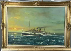 Buy The Paddle Steamer Waverley By James Patrick (Scottish 1938-2005) Oil On Board • 195£