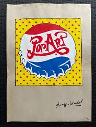 Buy Andy Warhol Painting On Old Paper (Handmade) Signed And Stamped Mixed Media -ART • 121.72£