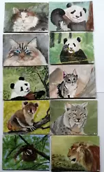 Buy ACEO Original Painting   Art Card 10  Lot  Animal  Hand Painting • 69.31£