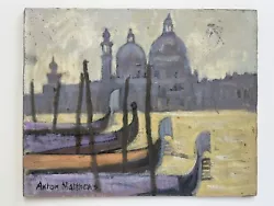 Buy Anton Matthews - 1925-2008 - Modern British Oil On Board - Venice - The Salute • 135£
