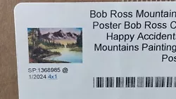 Buy Bob Ross Mountain Retreat Art Print Painting 12x18 Brand New In Original Tube • 9.34£
