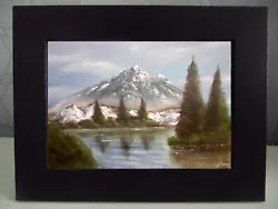 Buy The Journey Continues, Mountain, Bob Ross Style, Landscape, Wall Art, Framed • 14.99£