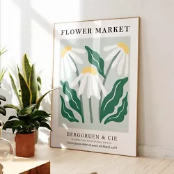 Buy Flower Market Poster Print Botanical Floral Wall Art Abstract Home Decor 1628 • 8.99£