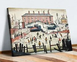 Buy The Cricket Match People CANVAS WALL ART PRINT ARTWORK PAINTING LS Lowry Style • 21.99£