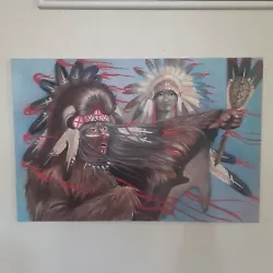 Buy Native American Summoning Acrylic Painting  1997 24x36  • 20.38£