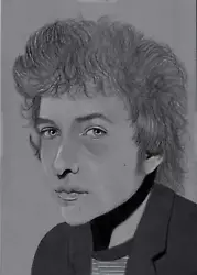Buy Original Artwork Pencil Portrait Drawing Bob Dylan The Times They Are A Changin • 12.99£