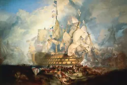 Buy J. M. W. / William Turner - The Battle Of Trafalgar (1824) Poster Painting Print • 12.95£