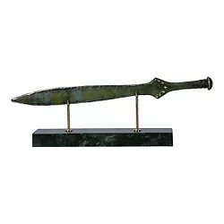 Buy Spartan Soldier Sword Ancient Greek Real Bronze Metal Art Museum Copy Green • 164.50£
