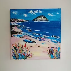 Buy Original Acrylic Painting On Stretched Canvas Impasto Scottish Coastal Seascape  • 5£