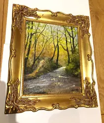 Buy M. Peel Landscape Genuine Original Oil Painting, Artist From Bingley, Vintage • 58.50£