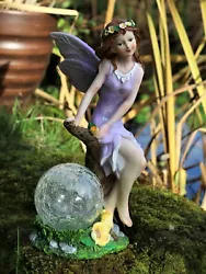Buy Garden Solar Ornament Cherub Fairy Angel Figurine Colourful Statue 33 Cm Tall • 15.95£