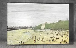 Buy L. S. Lowry The Beach At Roker CANVAS PAINTING ART PRINT WALL 2033 • 15.93£