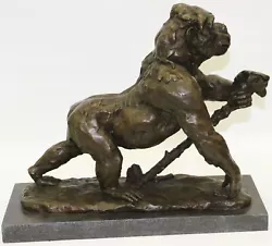 Buy Extra Large Signed Fisher American Artist Large Gorilla Bronze Sculpture Sale • 388.22£