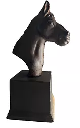 Buy Vintage  Modernist Cast Iron Horse Head Bust • 40.84£
