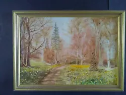 Buy Impressionist Oil Painting, Spring Landscape, Woodland, Daffodils, Brian Sears • 60£