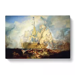 Buy The Battle Of Trafalgar By Joseph Mallord William Turner Canvas UNFRAMED • 21.95£
