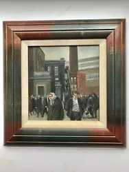 Buy Northern Art. Roger Hampson Oil On Board Peel Mill Bolton Signed. • 1,400£