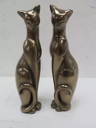 Buy Shudehill Cats 2001 Veronese Bronze Effect 9 Inch Pair Of Cat Ornaments • 12£