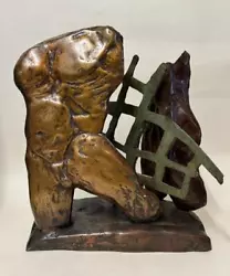 Buy Homoerotic Bronze Sculpture Two Male Naked Adonis Torsos Gay Interest • 625£