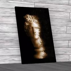 Buy Face Of Sculpture Sepia Canvas Print Large Picture Wall Art • 21.95£