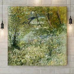 Buy River Bank In Springtime By Vincent Van Gogh - Canvas Rolled Wall Art Print • 18.19£