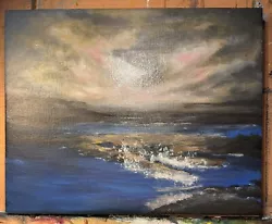 Buy Original Painting On Canvas Seascape Sunset • 18£
