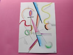 Buy Spiritual Gouache Abstract Art A4 Original Artwork Painting Time And Space • 12£